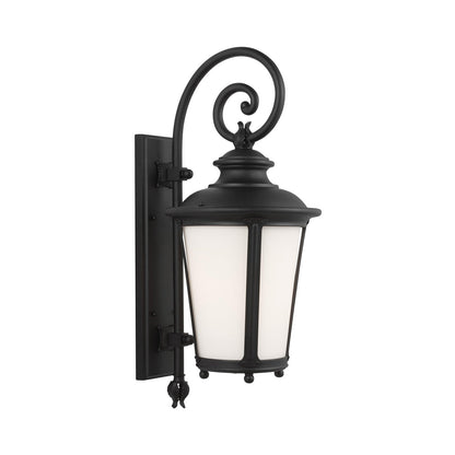 Cape May Outdoor Wall Light in Black (Large).