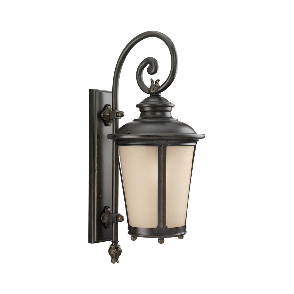 Cape May Outdoor Wall Light in Burled Iron (Large).