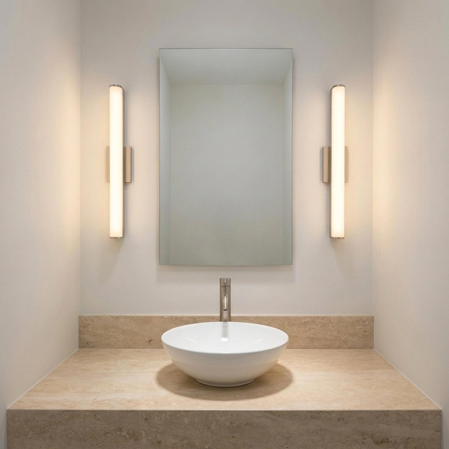 Cavitt LED Bath Vanity Light in bathroom.