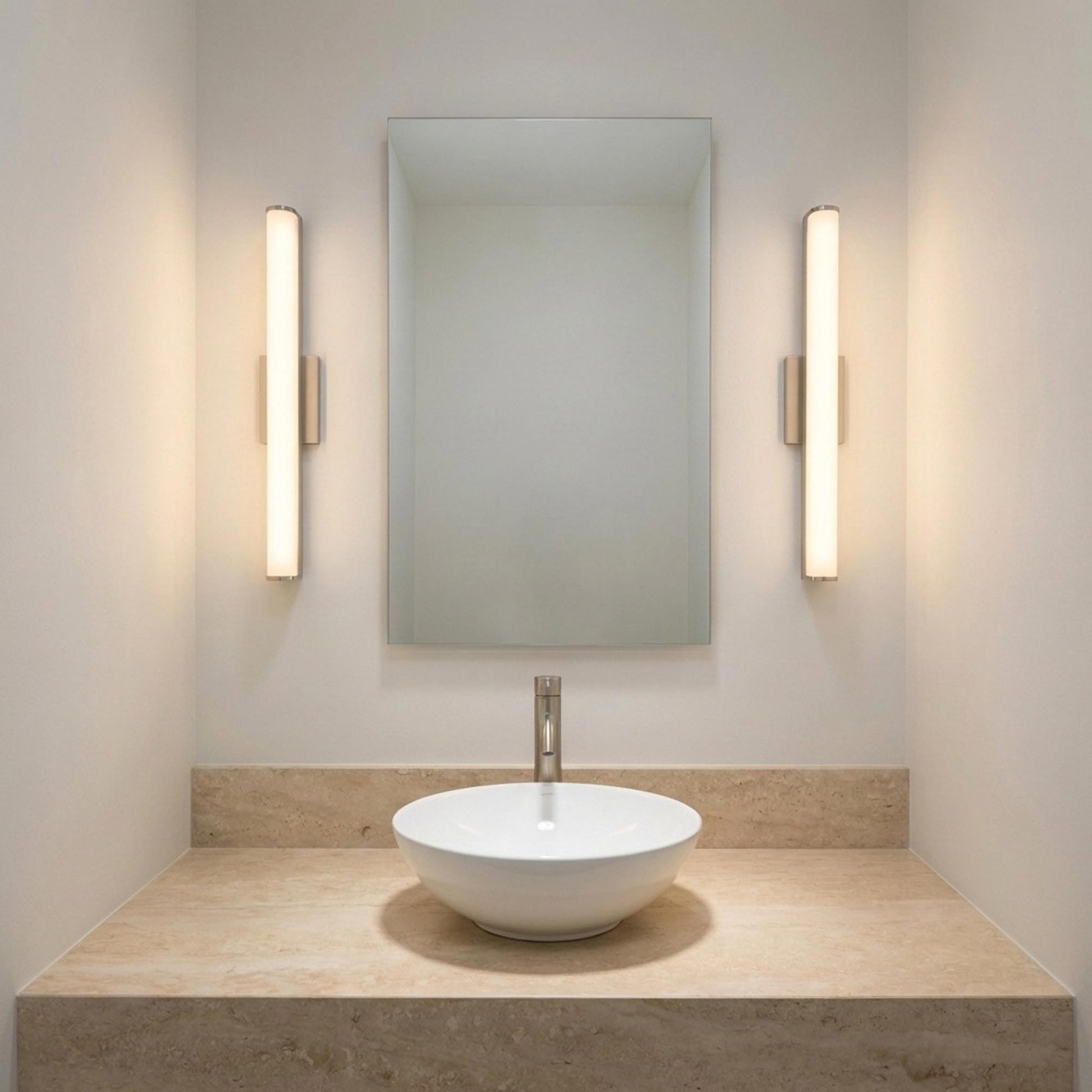 Cavitt LED Bath Vanity Light in bathroom.