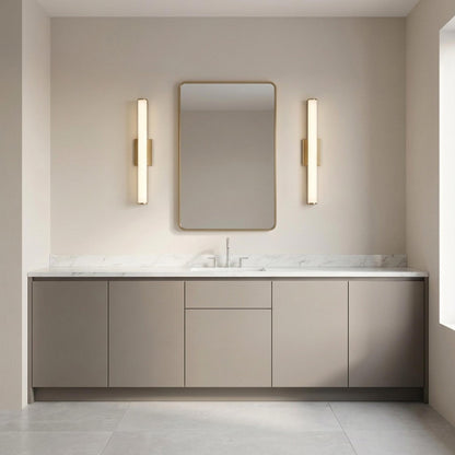Cavitt LED Bath Vanity Light in bathroom.