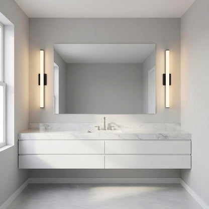 Cavitt LED Bath Vanity Light in bathroom.