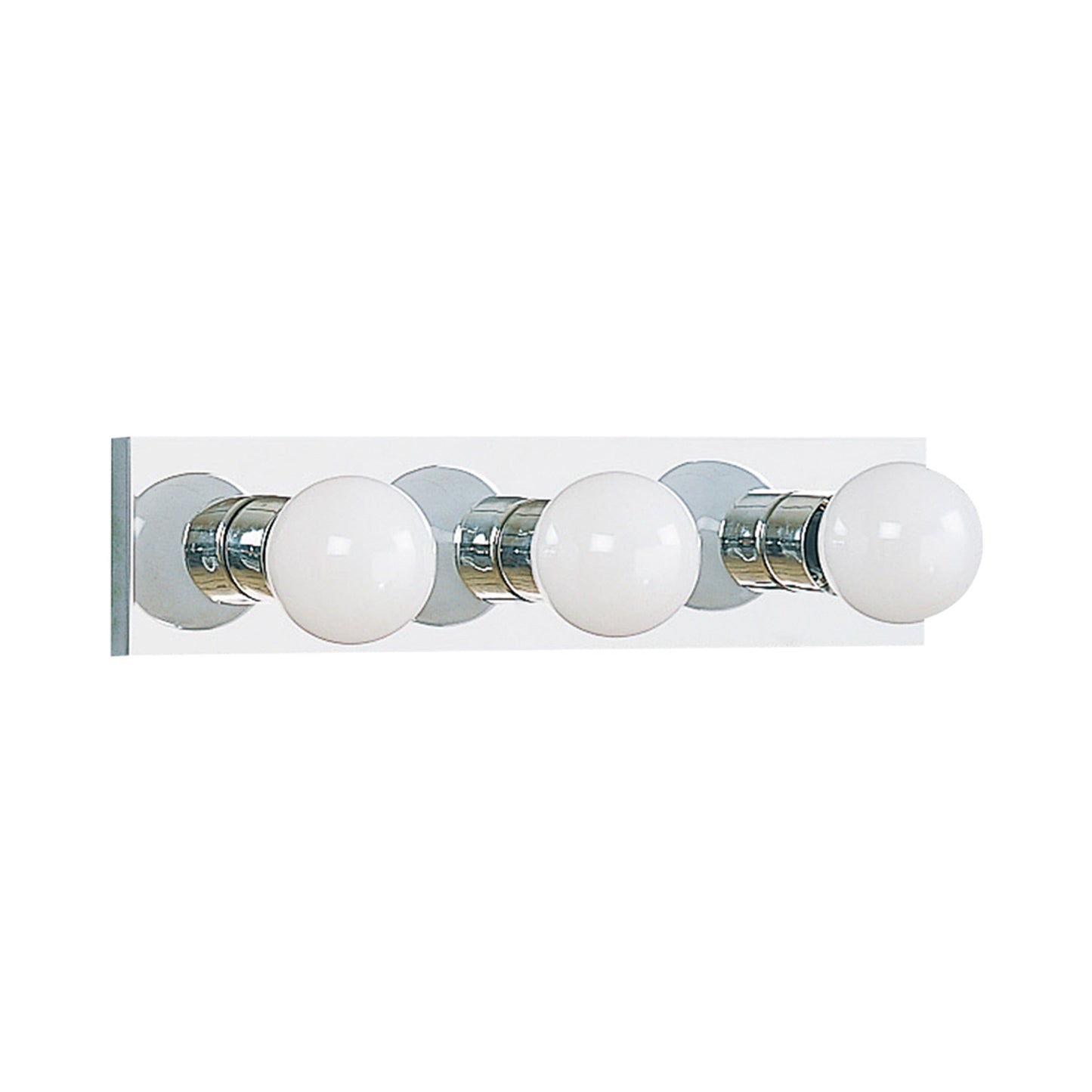 Center Stage Bath Wall Light in Chrome (3-Light).