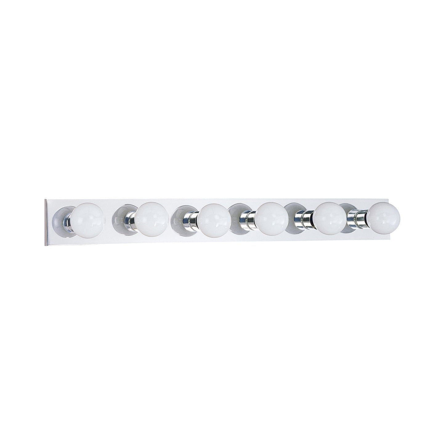 Center Stage Bath Wall Light in Chrome (6-Light).