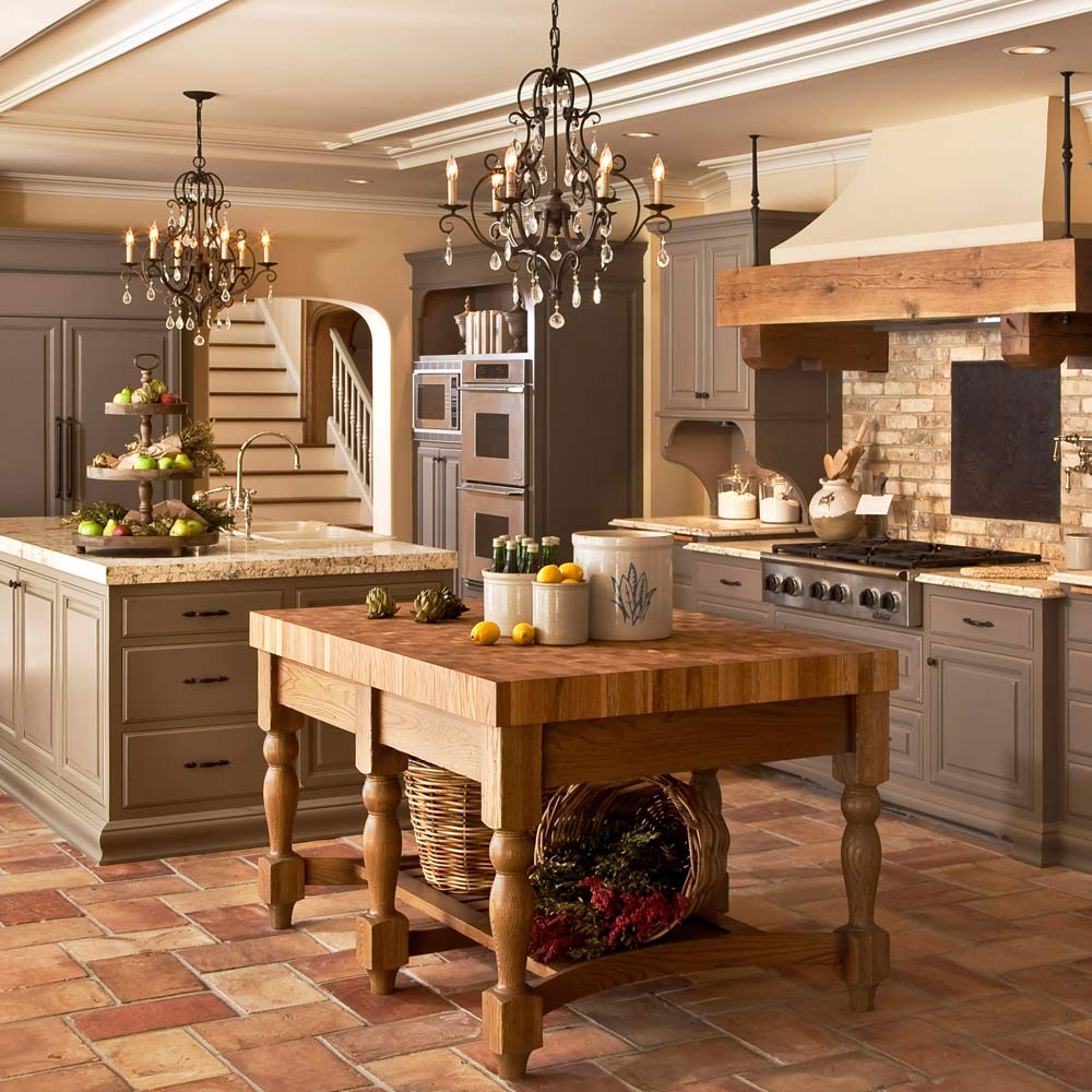 Chateau Chandelier in living room.