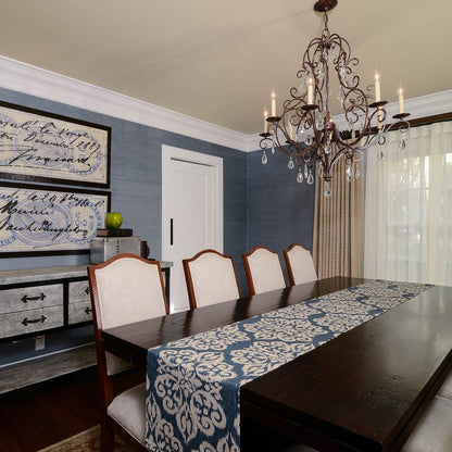 Chateau Chandelier in living room.