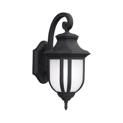 Childress Outdoor Wall Light in Black (Medium).