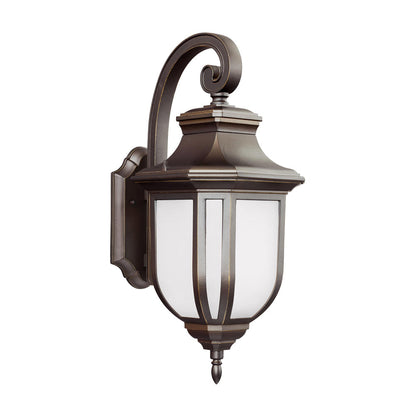 Childress Outdoor Wall Light in Antique Bronze (Large).