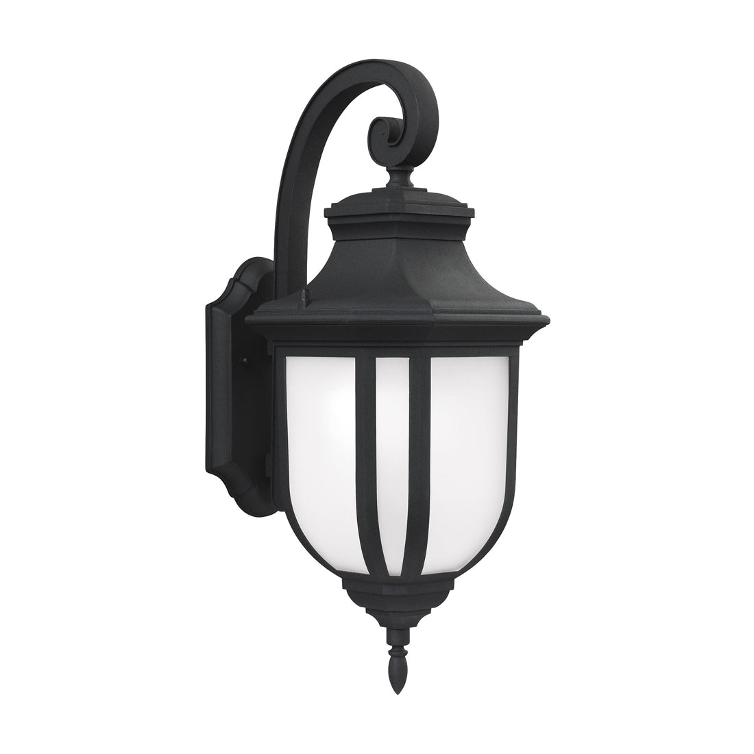 Childress Outdoor Wall Light in Black (Large).