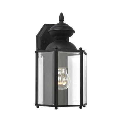 Classico Outdoor Wall Light in Black (12.25-Inch).