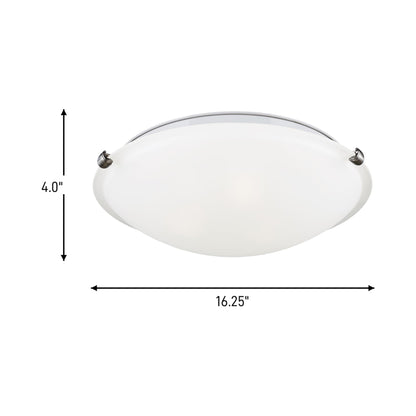 Clip Flush Mount Ceiling Light - line drawing.