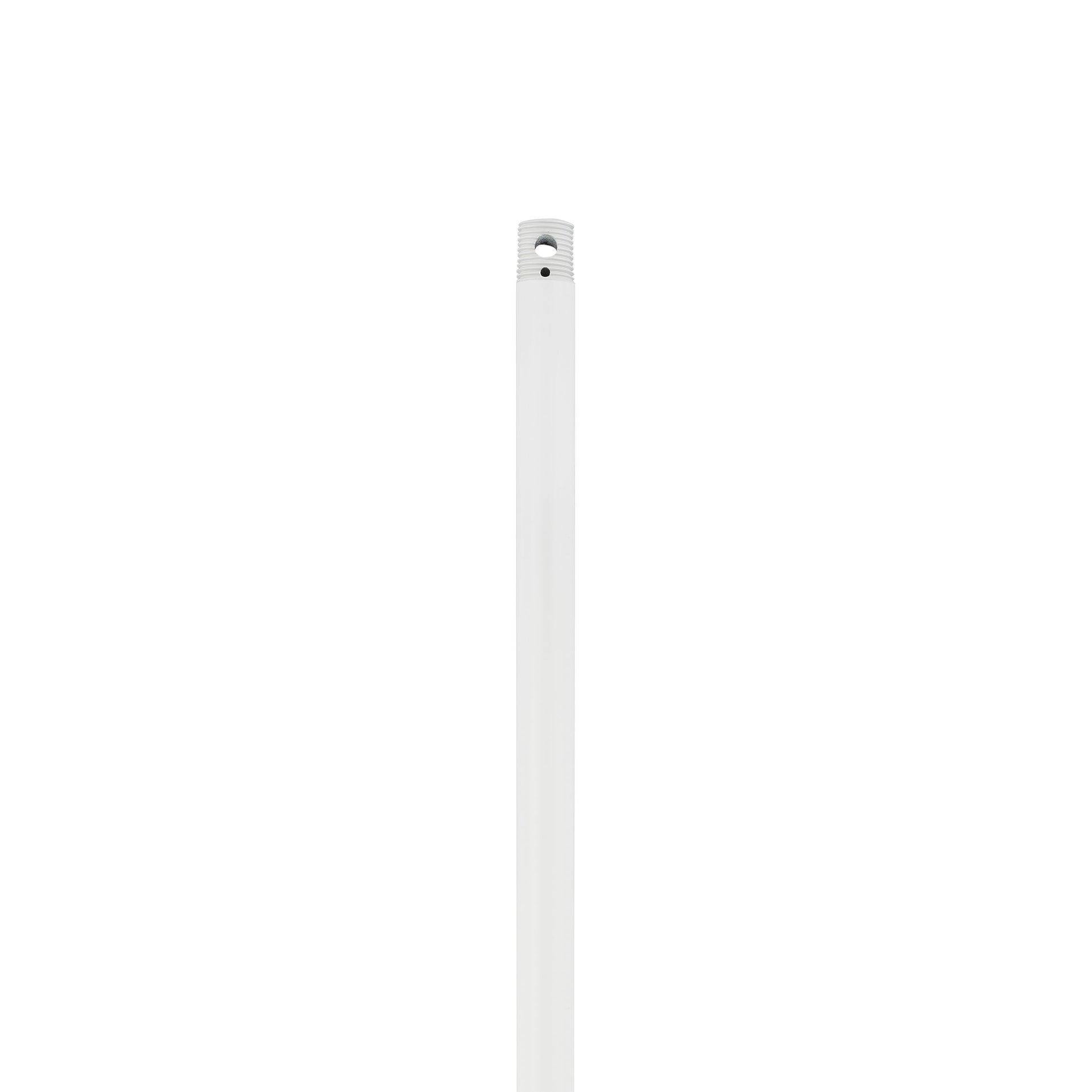 Coastal Threaded Downrod in Matte White (12-Inch).