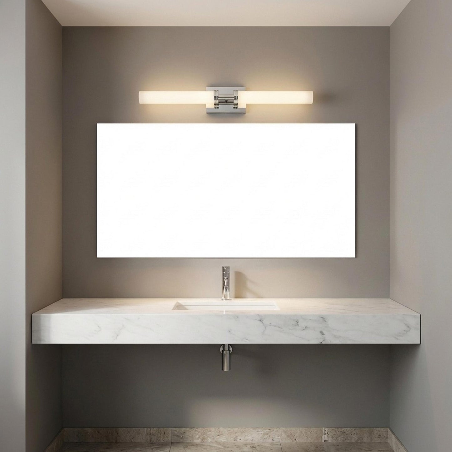 Coles LED Bath Vanity Light in bathroom.