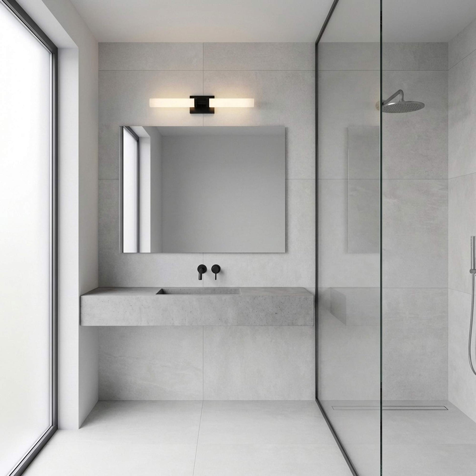 Coles LED Bath Vanity Light in bathroom.