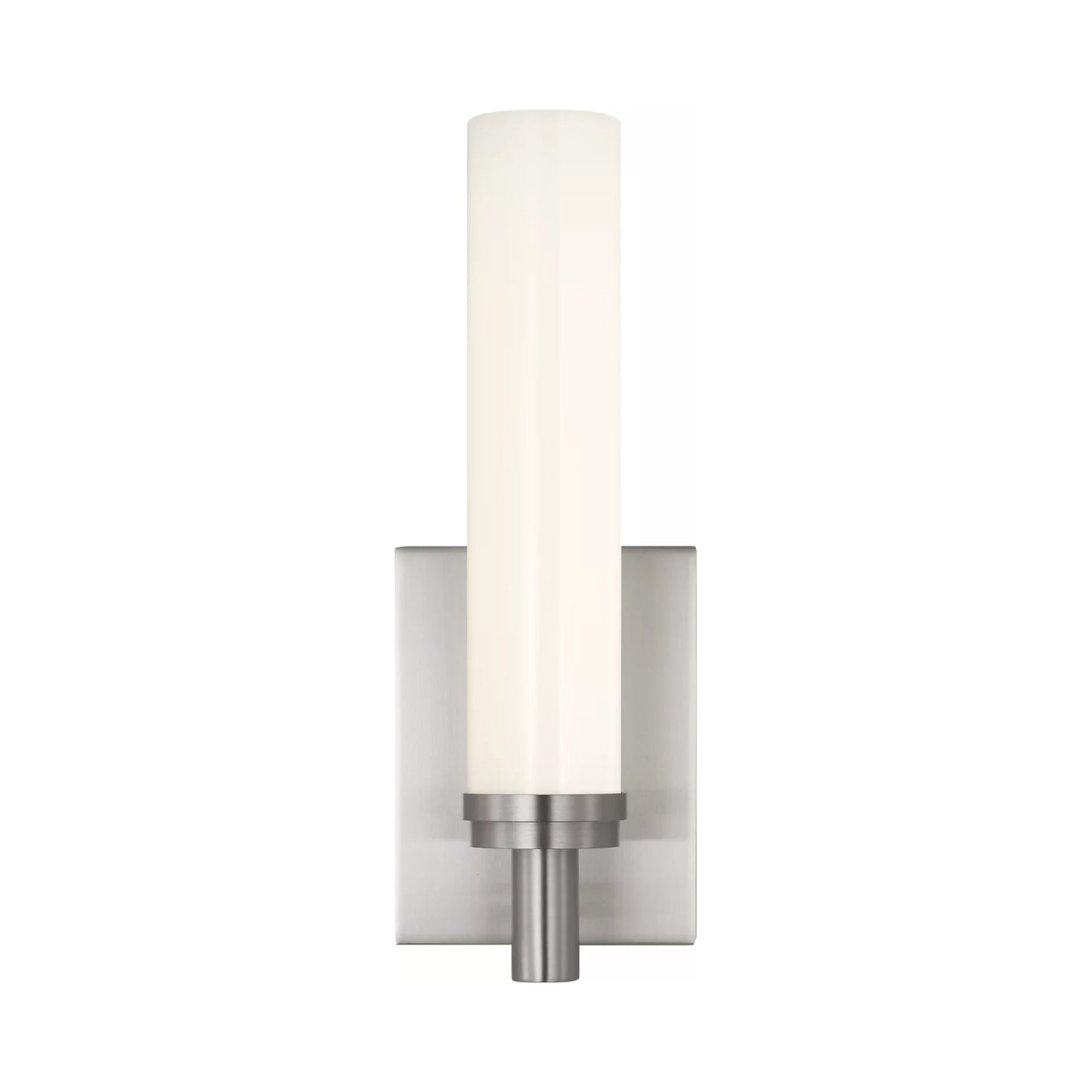 Coles LED Bath Wall Light in Brushed Nickel.