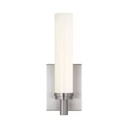 Coles LED Bath Wall Light in Brushed Nickel.
