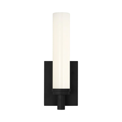 Coles LED Bath Wall Light in Midnight Black.