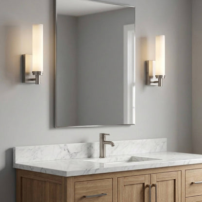 Coles LED Bath Wall Light in bathroom.
