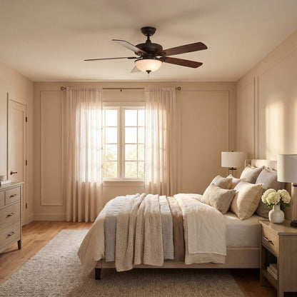 Colony Ceiling Fan in bedroom.