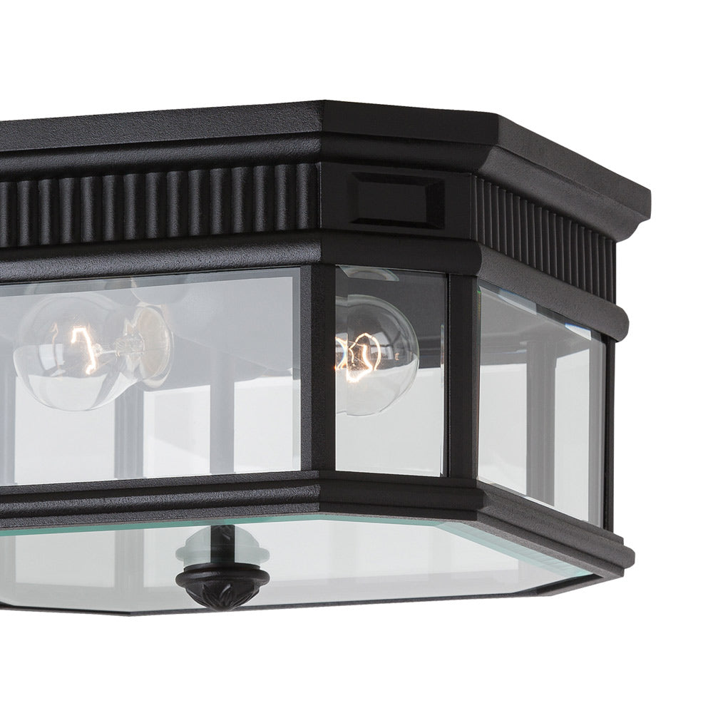 Cotswold Lane Outdoor Flush Mount Ceiling Light in Detail.