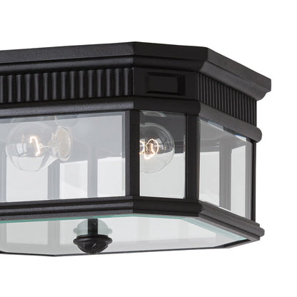 Cotswold Lane Outdoor Flush Mount Ceiling Light in Detail.