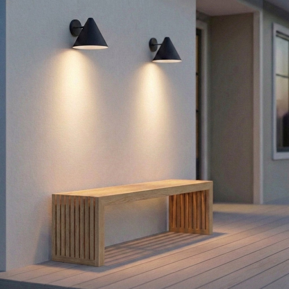 Crittenden Outdoor Wall Light in Outside Area.