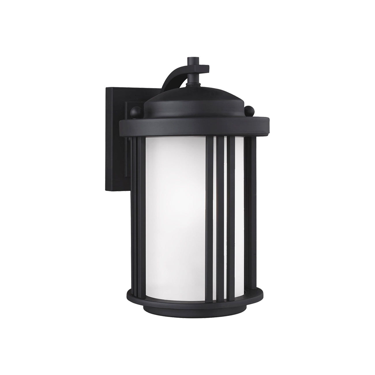 Crowell Outdoor Wall Light in Black (Small).