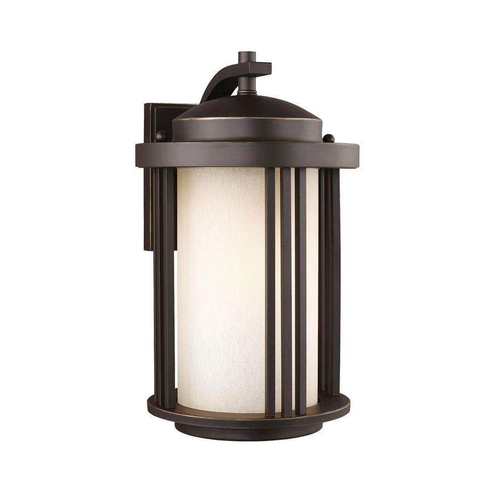 Crowell Outdoor Wall Light in Antique Bronze (Medium).