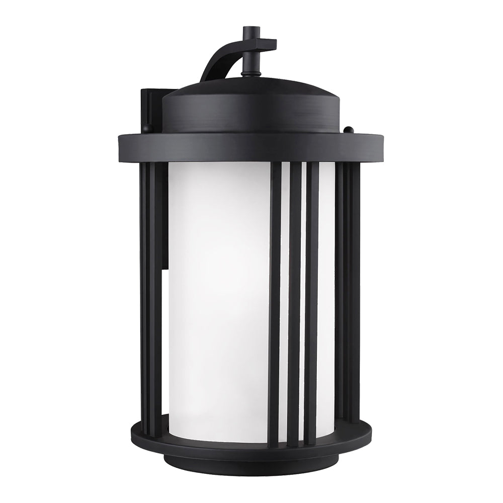 Crowell Outdoor Wall Light in Black (Large).