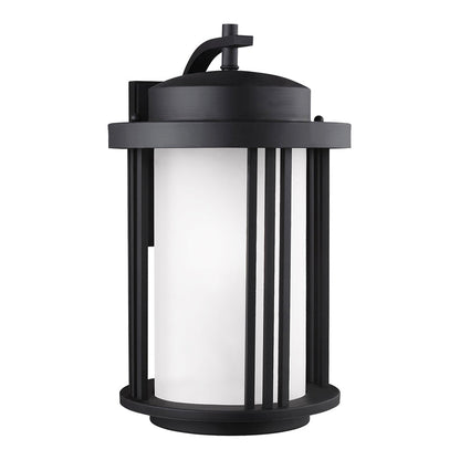 Crowell Outdoor Wall Light in Black (Large).