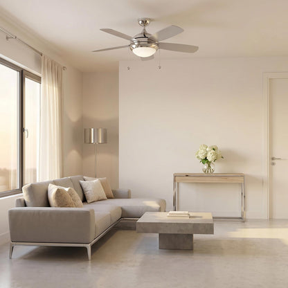 Discus Classic LED Ceiling Fan in living room.