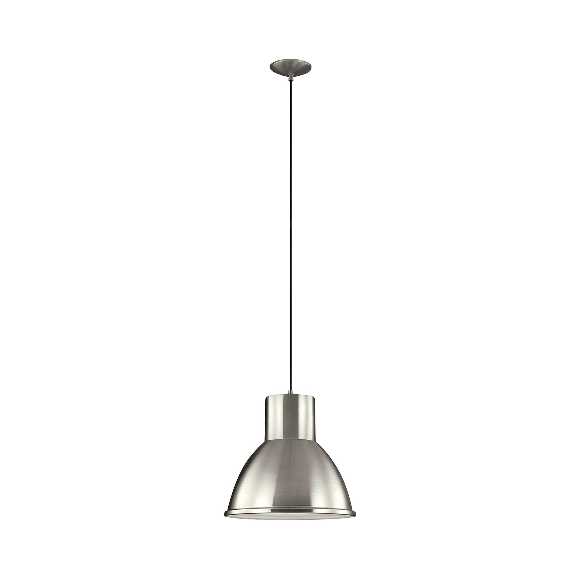 Division Street Pendant Light in Brushed Nickel.