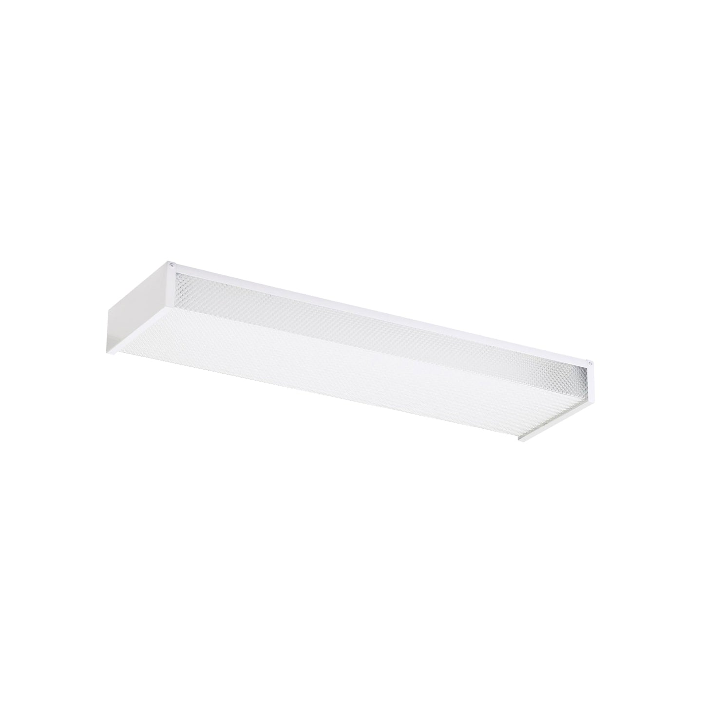 Drop Lens Fluorescent Flush Mount Ceiling Light (24-Inch).