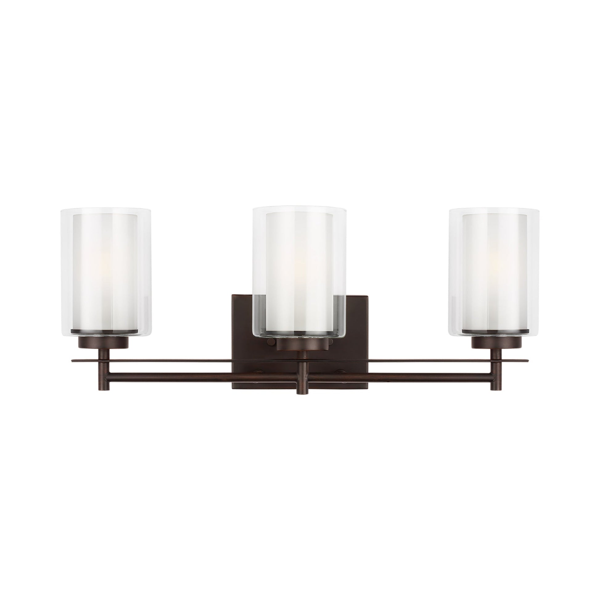 Elmwood Park Bath Wall Light in Bronze (3-Light).