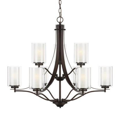 Elmwood Park Chandelier in Detail.