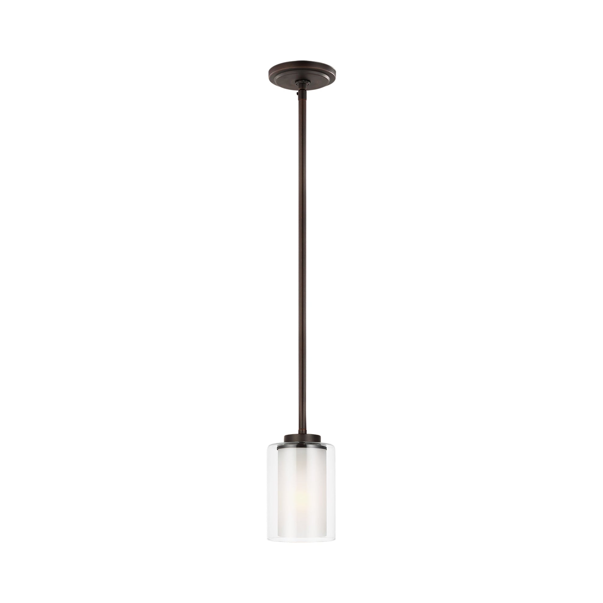 Elmwood Park Mini Pendant Light in Bronze.
