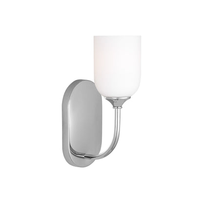 Emile Bath Vanity Light in Chrome (Small/Not Included).