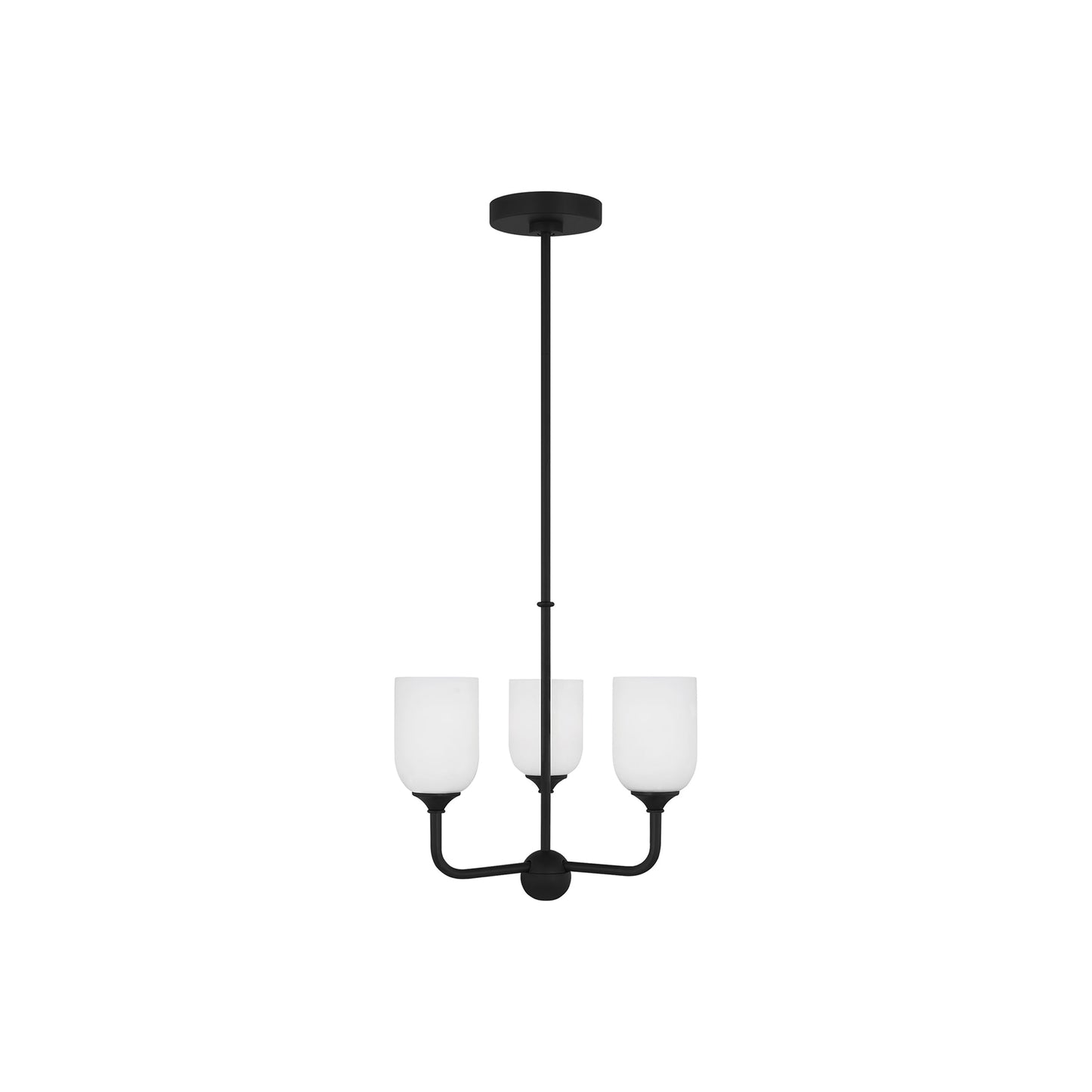 Emile Chandelier in Midnight Black (Small/Not Included).