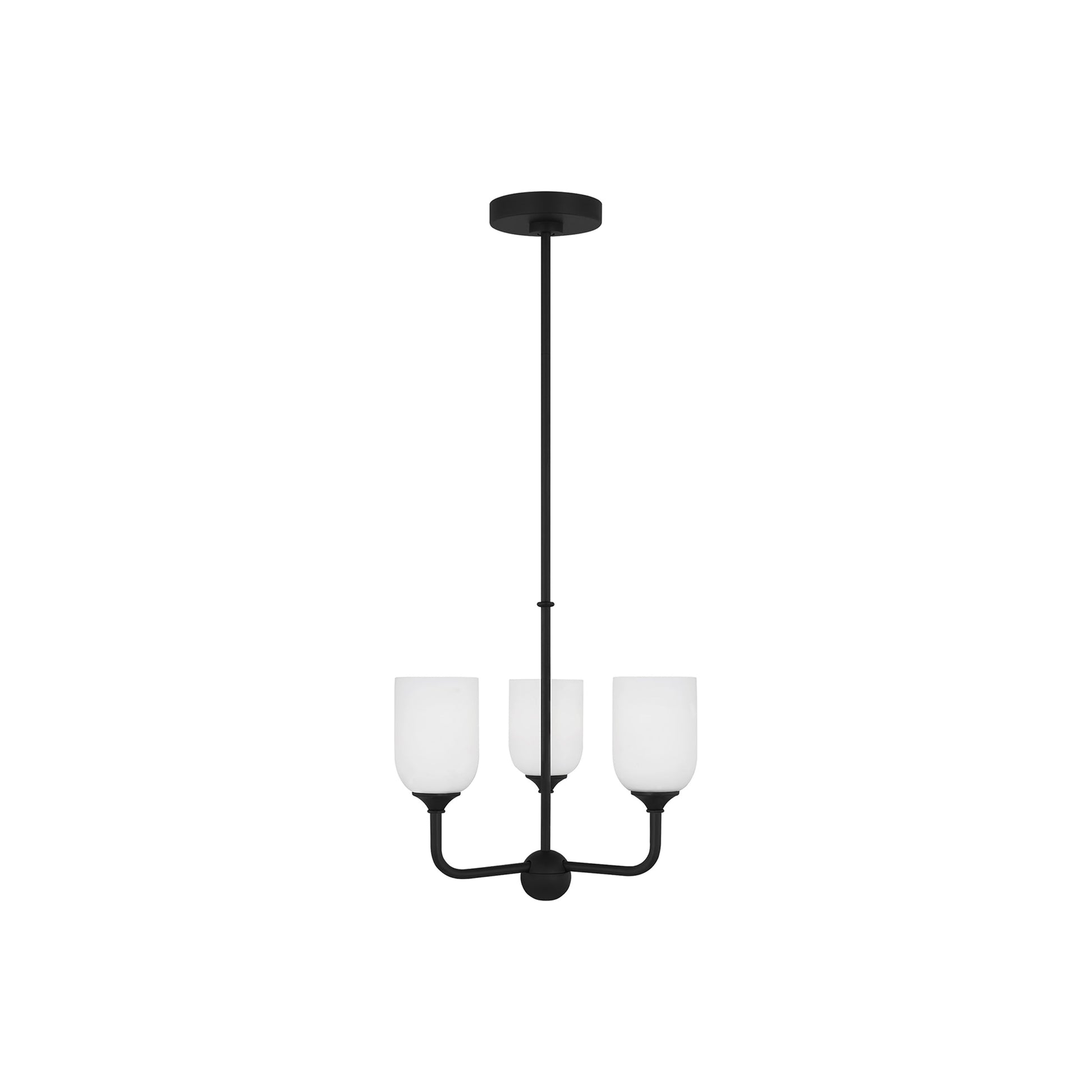 Emile Chandelier in Midnight Black (Small/Not Included).