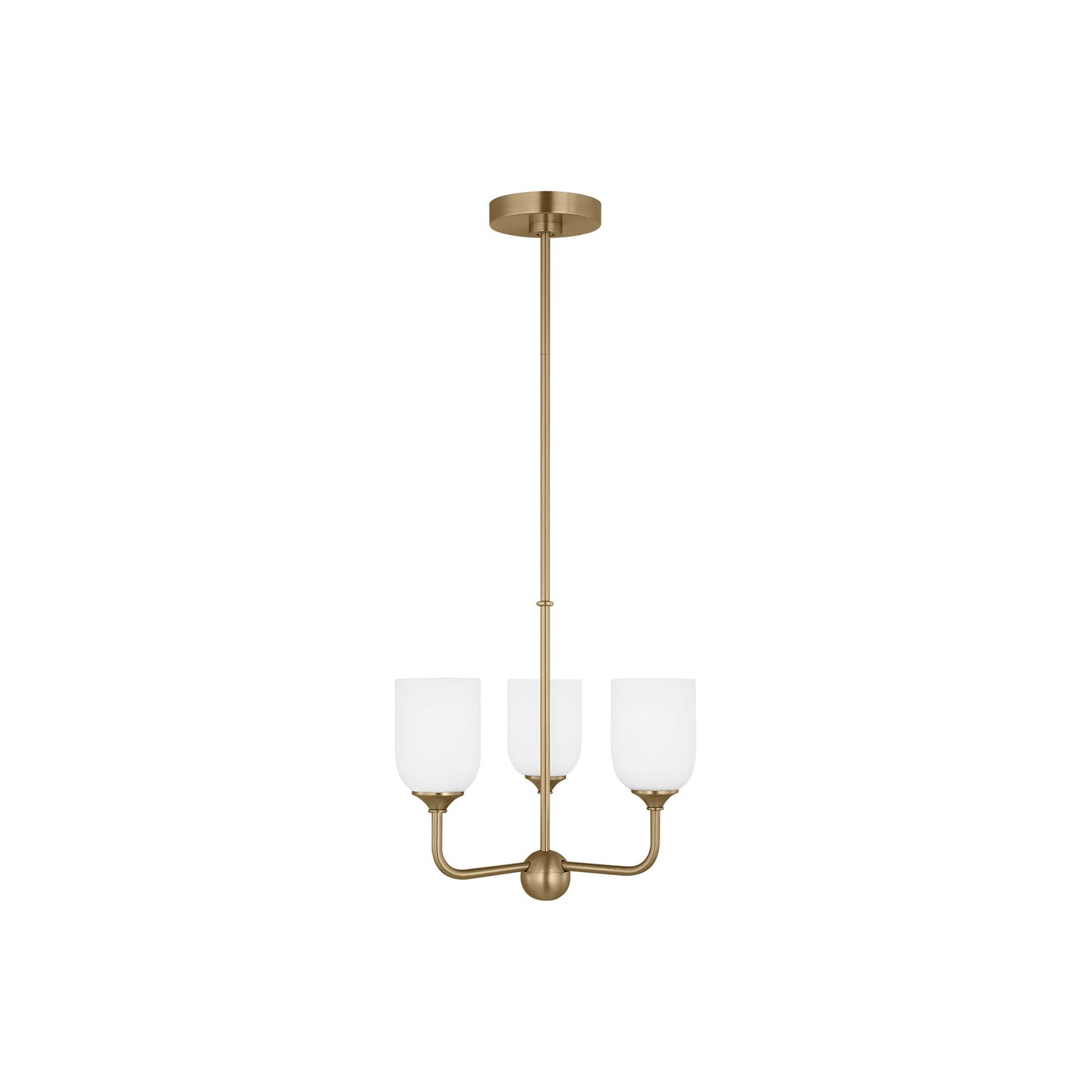 Emile Chandelier in Satin Bronze (Small/Not Included).