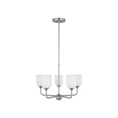 Emile Chandelier in Brushed Steel (Medium/Not Included).