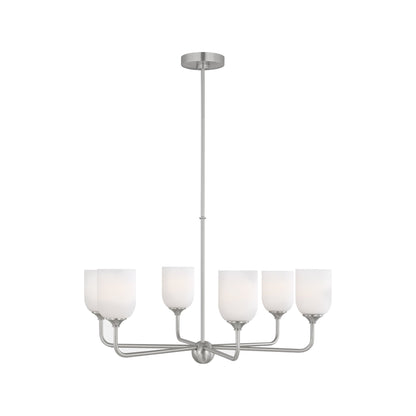 Emile Chandelier in Brushed Steel (Large/Not Included).