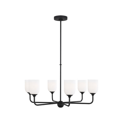 Emile Chandelier in Midnight Black (Large/Not Included).