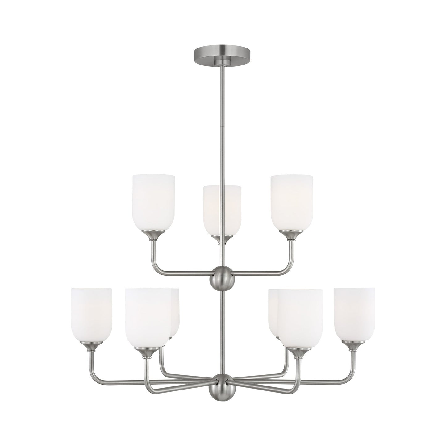 Emile Chandelier in Brushed Steel (Extra Large/Not Included).