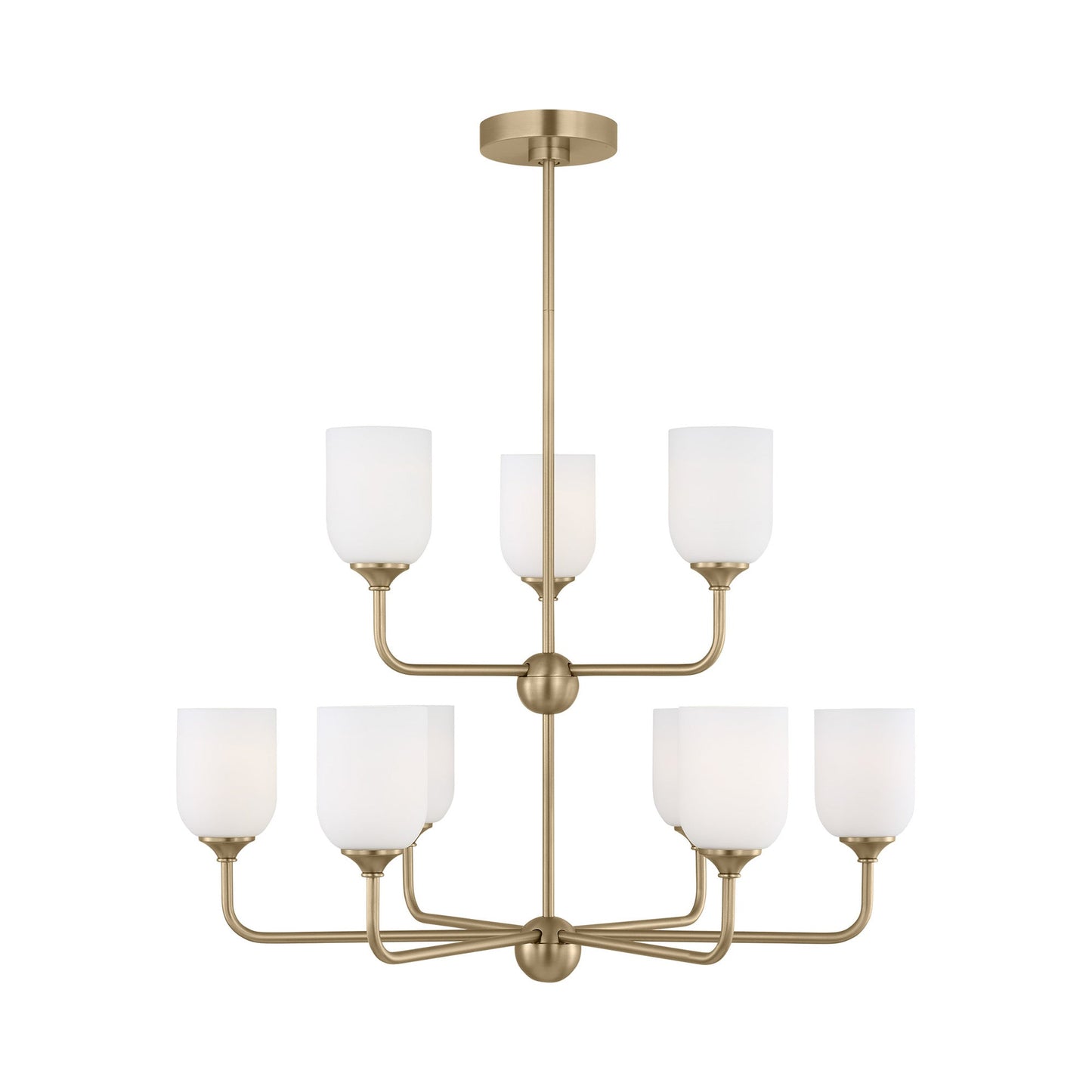 Emile Chandelier in Satin Bronze (Extra Large/Not Included).