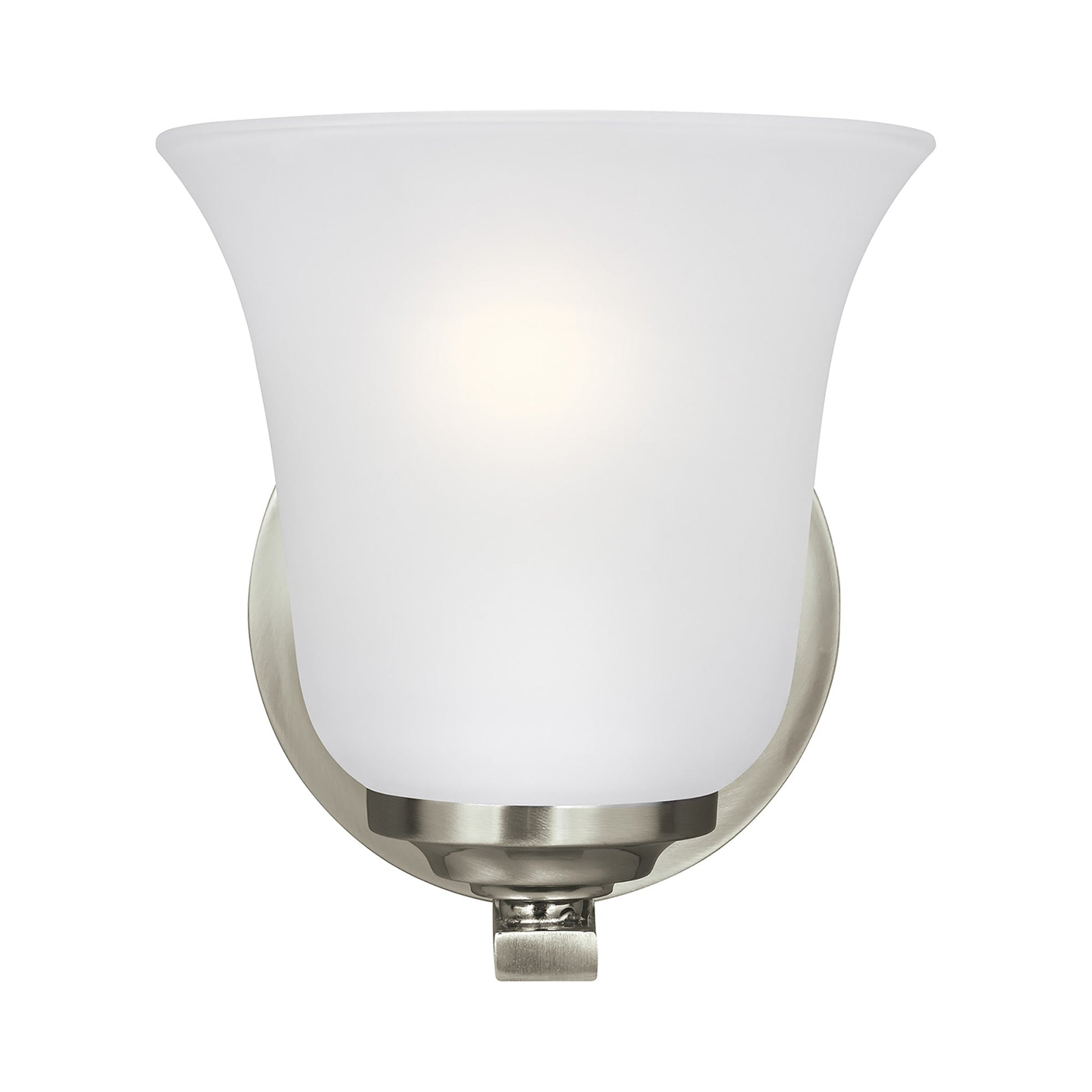 Emmons Bath Wall Light in Brushed Nickel (1-Light).