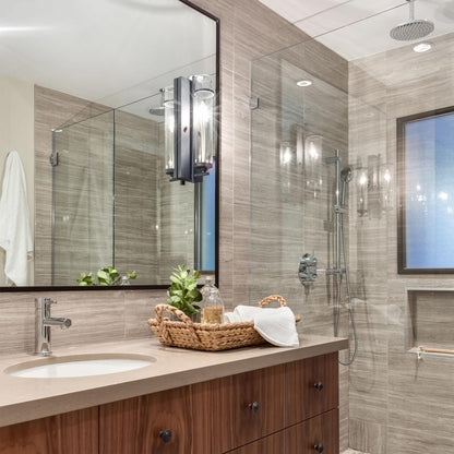 Ethan Bath Wall Light in bathroom.