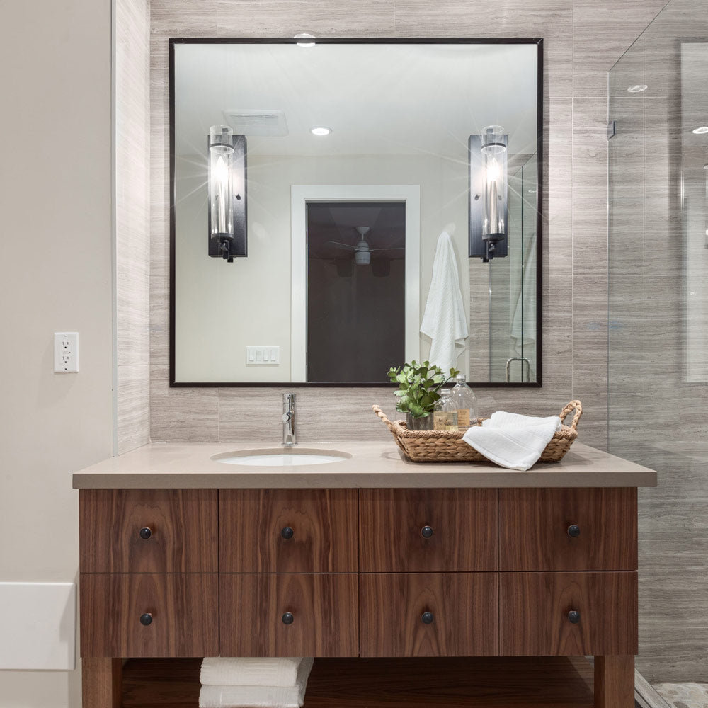 Ethan Bath Wall Light in bathroom.