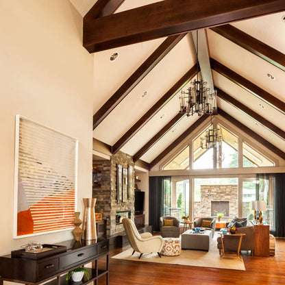 Ethan Chandelier in living room.