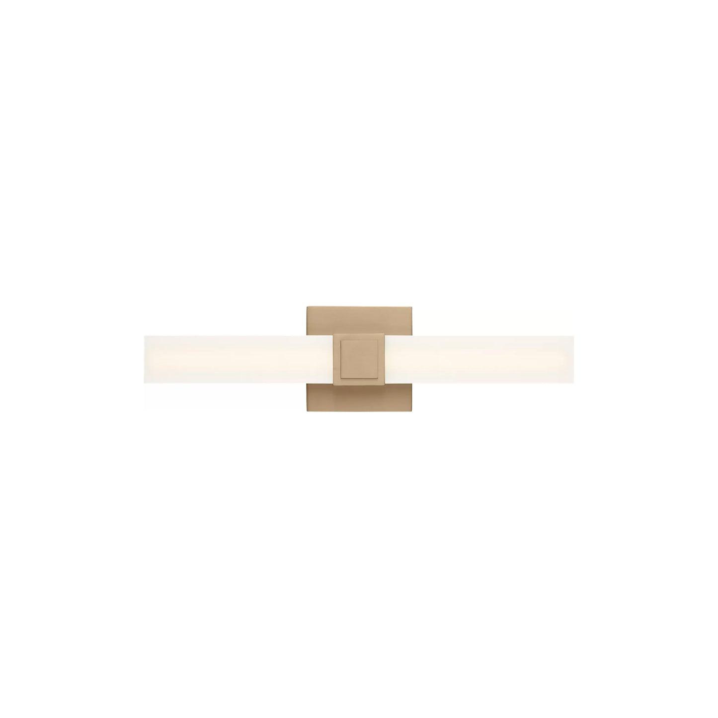 Fentress LED Bath Vanity Light in Satin Brass (18-Inch).